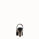 WOMEN'S FENDI Black nubuck slingbacks
