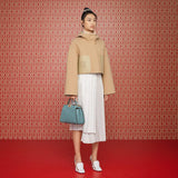 WOMEN'S FENDI White nappa leather slingbacks