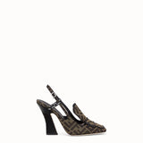 WOMEN'S FENDI Multicolor fabric slingbacks