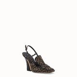 WOMEN'S FENDI Multicolor fabric slingbacks