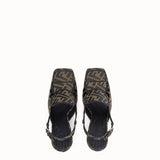 WOMEN'S FENDI Multicolor fabric slingbacks