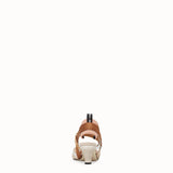 WOMEN'S FENDI SLINGBACKS Colibrì in beige mesh