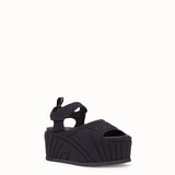 WOMEN'S FENDI FLATFORM Fendi Roma Amor fabric sandals