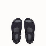 WOMEN'S FENDI FLATFORM Fendi Roma Amor fabric sandals