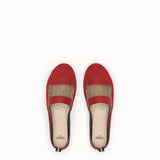 WOMEN'S FENDI ESPADRILLES Red canvas espadrilles