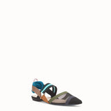 WOMEN'S FENDI SLINGBACKS Multicolor technical-mesh Colibrì