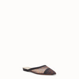 WOMEN'S FENDI SABOTS Brown mesh sabots