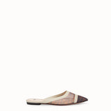 WOMEN'S FENDI SABOTS Brown mesh sabots