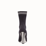 WOMEN'S FENDI Boots in black and white fabric