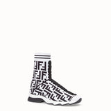 WOMEN'S FENDI Multicolor fabric sneaker boots