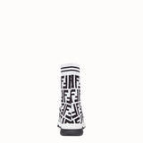 WOMEN'S FENDI Multicolor fabric sneaker boots