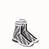 WOMEN'S FENDI Multicolor fabric sneaker boots