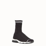 WOMEN'S FENDI SNEAKERS Sneakers in black and white fabric