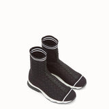 WOMEN'S FENDI SNEAKERS Sneakers in black and white fabric