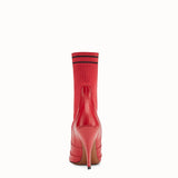 WOMEN'S FENDI ANKLE BOOTS Bootie in red leather