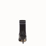 WOMEN'S FENDI Black leather ankle boots