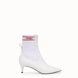 WOMEN'S FENDI White leather boots