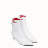 WOMEN'S FENDI White leather boots