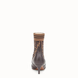 WOMEN'S FENDI Brown leather booties
