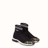 WOMEN'S FENDI Black fabric sneakers