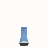 WOMEN'S FENDI Light blue fabric sneakers