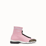 WOMEN'S FENDI Pink fabric sneakers