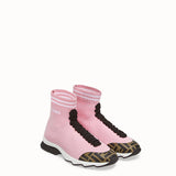 WOMEN'S FENDI Pink fabric sneakers