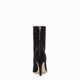 WOMEN'S FENDI ANKLE BOOTS Black nubuck booties