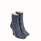 WOMEN'S FENDI ANKLE BOOTS Multicolor fabric booties