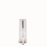 WOMEN'S FENDI ANKLE BOOTS White nappa leather booties