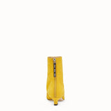 WOMEN'S FENDI ANKLE BOOTS Yellow nubuck booties
