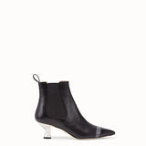 WOMEN'S FENDI ANKLE BOOTS Booties in black leather