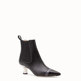 WOMEN'S FENDI ANKLE BOOTS Booties in black leather
