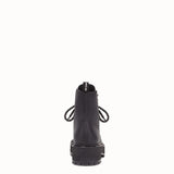 WOMEN'S FENDI Black leather biker boots