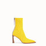 WOMEN'S FENDI High-tech yellow jacquard ankle boots