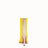 WOMEN'S FENDI High-tech yellow jacquard ankle boots