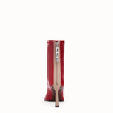 WOMEN'S FENDI Glossy red neoprene ankle boots