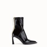 WOMEN'S FENDI Glossy black neoprene ankle boots