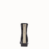 WOMEN'S FENDI Glossy black neoprene low ankle boots