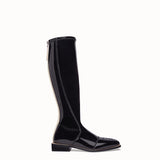 WOMEN'S FENDI Glossy black neoprene boots
