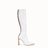 WOMEN'S FENDI Boot in glossy white neoprene