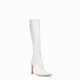 WOMEN'S FENDI Boot in glossy white neoprene