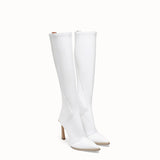 WOMEN'S FENDI Boot in glossy white neoprene