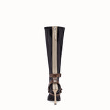 WOMEN'S FENDI Glossy black neoprene boots