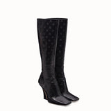 WOMEN'S FENDI Black leather boots