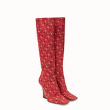 WOMEN'S FENDI Pink fabric boots