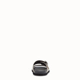 WOMEN'S FENDI White leather slides