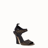 WOMEN'S FENDI Multicolor fabric sandals