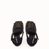WOMEN'S FENDI Multicolor fabric sandals