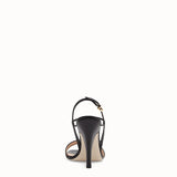 WOMEN'S FENDI Black leather sandals